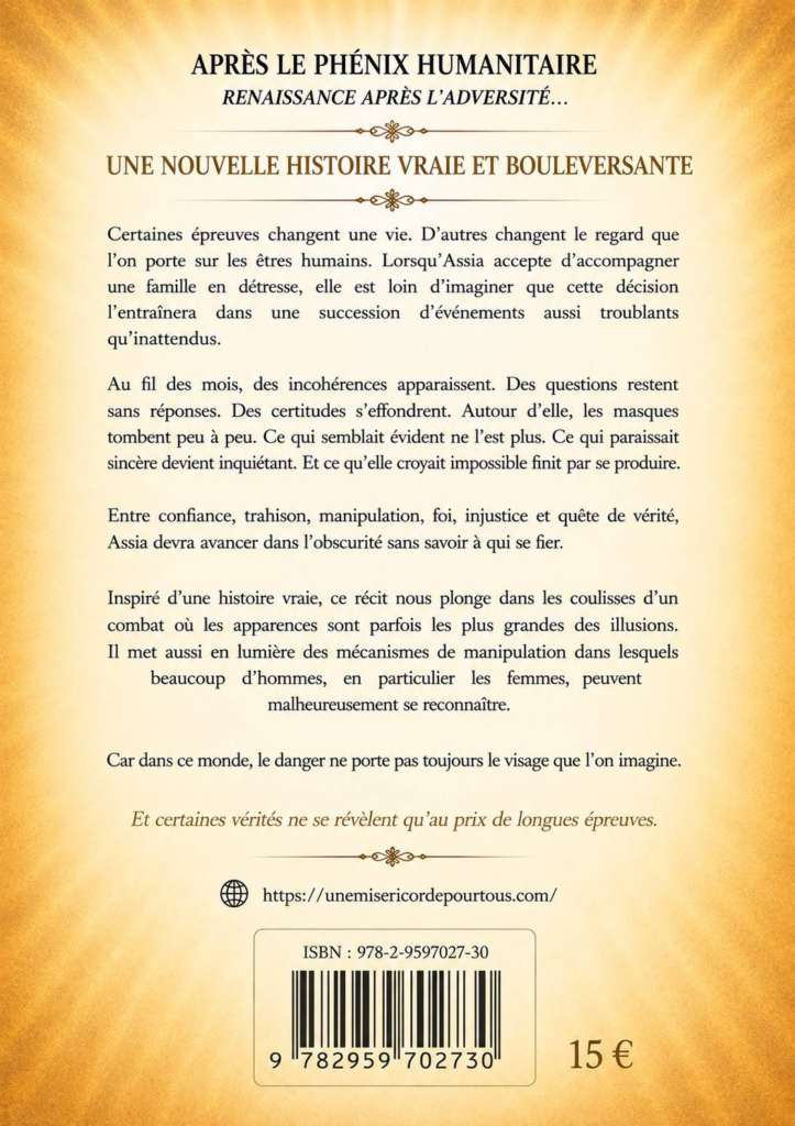Résumé au dos du livre Le Phénix Humanitaire